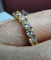 Bague argent avec diamants moissanite 0,7 ct certifié GRA