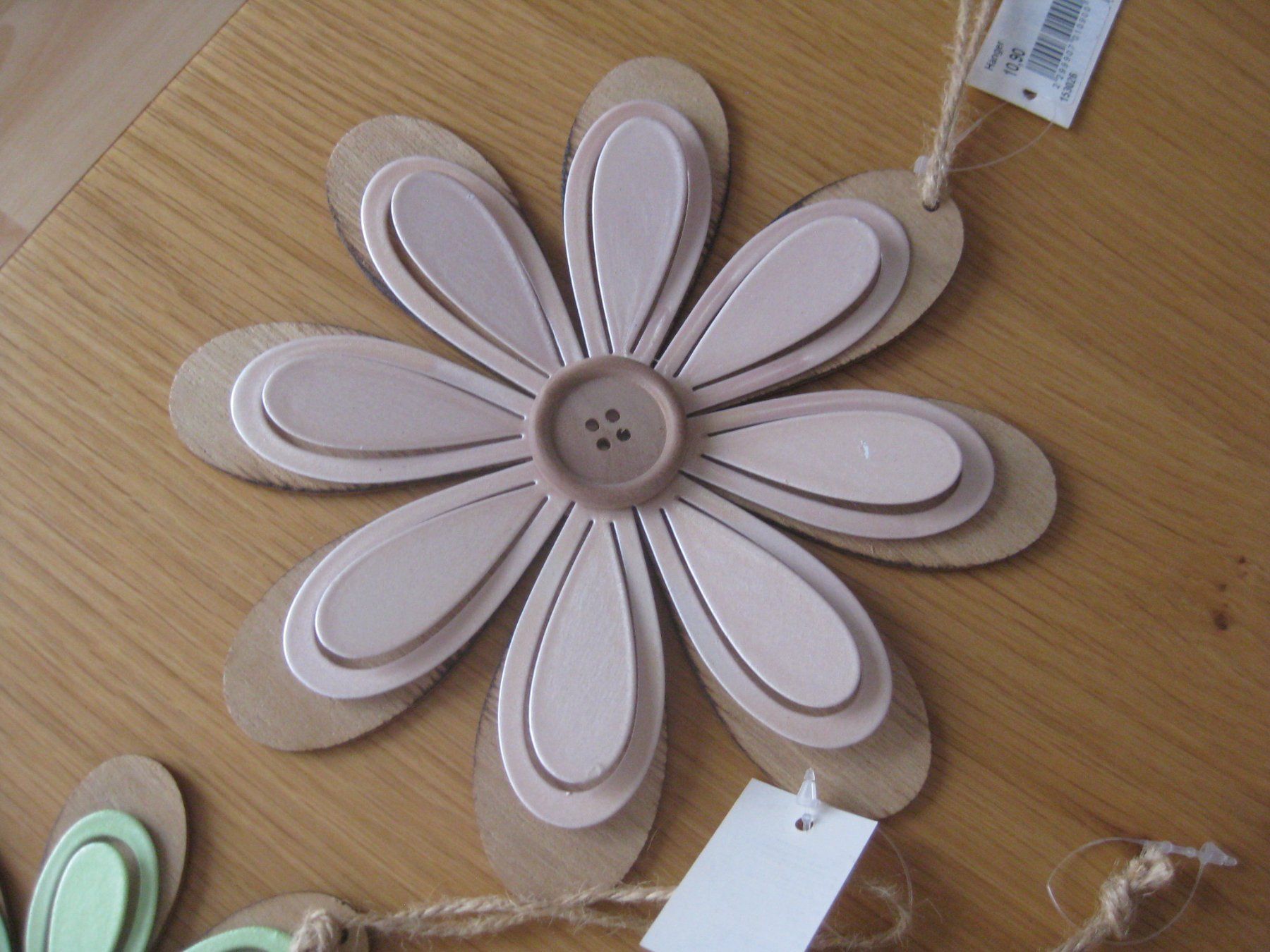 Tutte le decorazioni: 3 spezielle Blumen Metall/Holz – Nuovo (secondo la descrizione) da Romanshorn venduto da Wazoohandlung 1