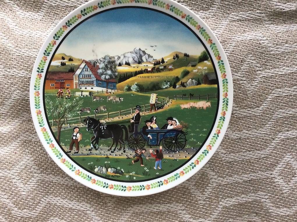 Assiettes: Sammlerteller Bauernhochzeit – D'occasion à Küttigen par Zorro1