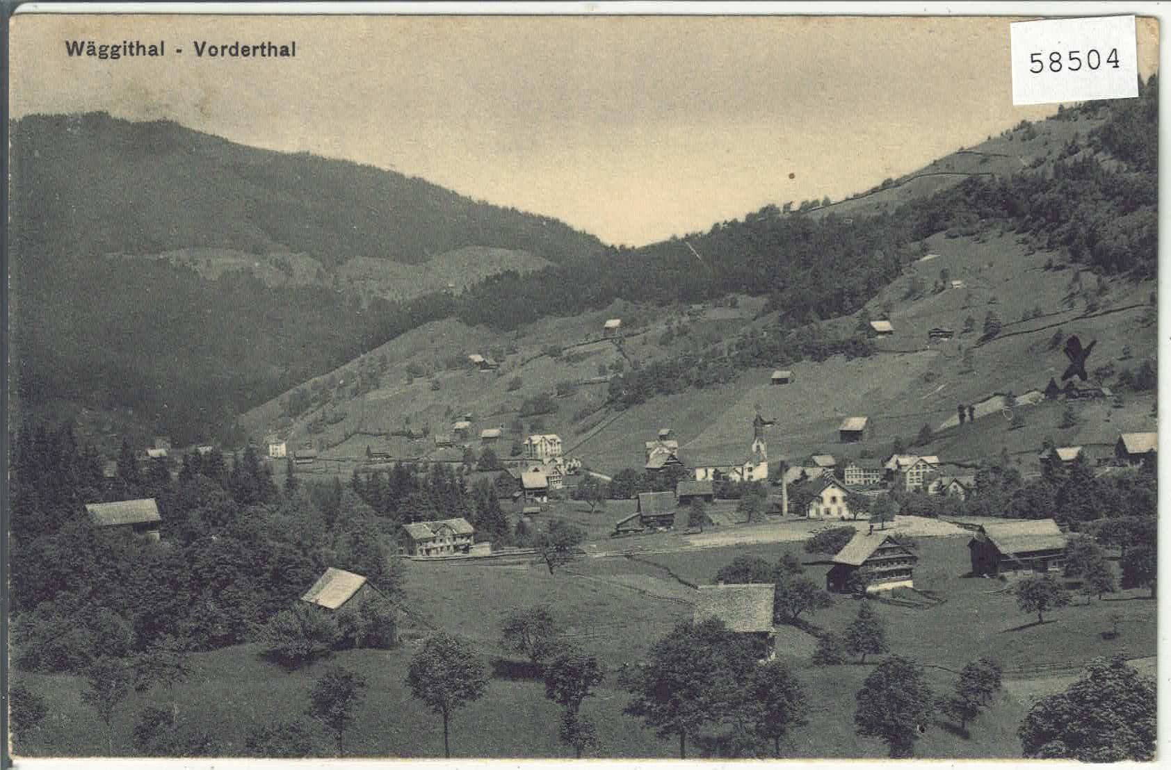 Cartoline postali: Wäggithal - Vorderthal – Usato da Ettingen venduto da Kartenplanet