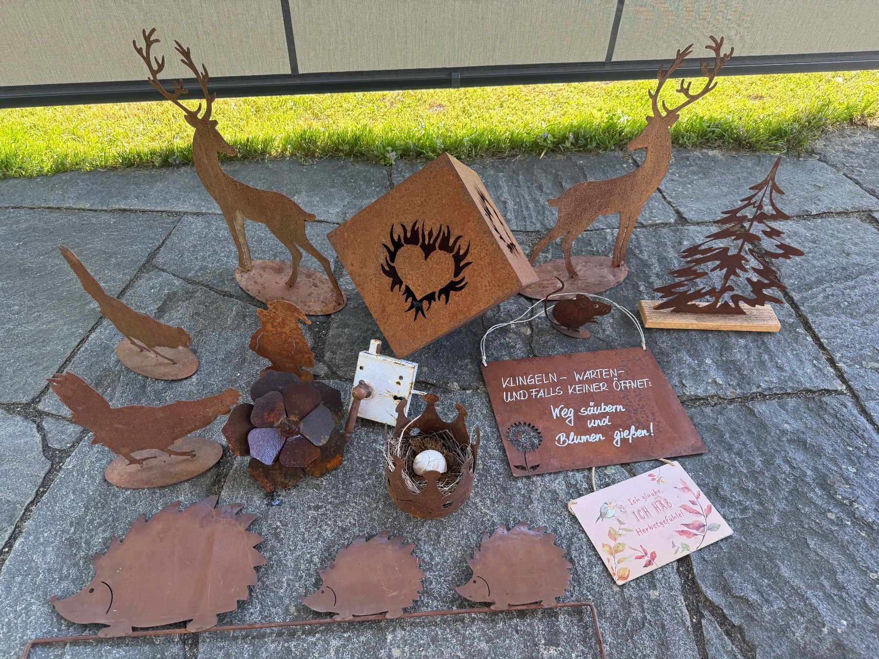 Alle Dekorationen: Rost Stahl Gartendekoration – Gebraucht aus Kestenholz von cvx_889vv 6
