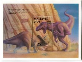 Block "Dinosaurier". Malediven.