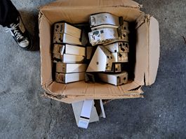 mehrere Metallboxen Stickerspender z. für Klebeband