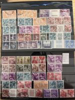 VRAC Timbres CH Zusammenhängend + Kehrdrucke 