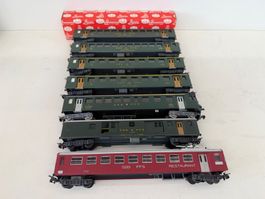 7er Set HAG 400 + 415 + 405 + 411 +420 + 411 Personenwagen