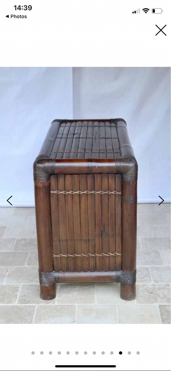Cassettiere: Commode en rotin et bambou – Nuovo (secondo la descrizione) da Rennaz venduto da Loraccar 1