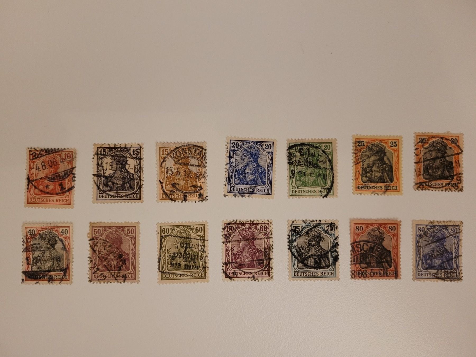 Alle Briefmarken: Briefmarken deutsches Reich – Gebraucht aus Inwil von Flower2325