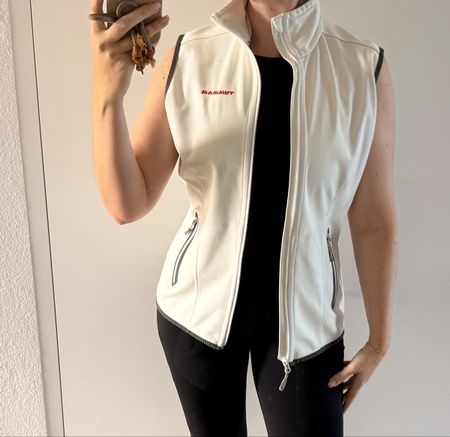 Mammut Windstopper Weste Damen weiss Gr M Gillet ärmellos
