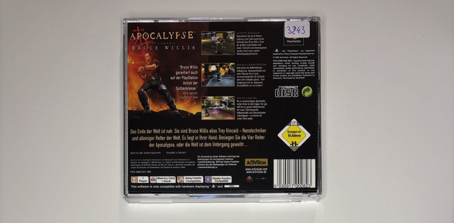Sony Spiele: PS1 - Apocalypse – Gebraucht aus Allschwil von Bullach 2