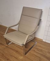Sessel Stega erlacher ploster mit Leder, Verchromt 1980er