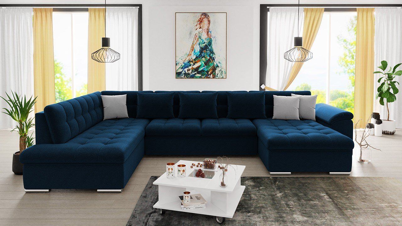 Divani: Wohnlandschaft Rechts Sofa mit Bettkasten + Schlaffunktion – Nuovo e nell'imballaggio originale da Wallenwil venduto da toesstal-vertrieb 3