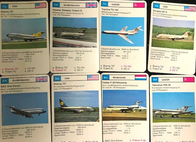 Giochi: Quartett Jets Düsenflugzeug Nr. 3207 – Usato da Zürich venduto da gigimai67 4