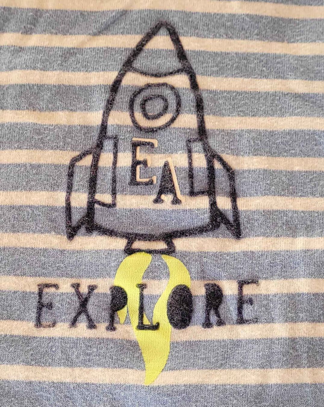 Pagliaccetti: Eat Ants Strampler Gr 68 Rakete Explore Streifen – Usato da Bözberg venduto da Dave17 3