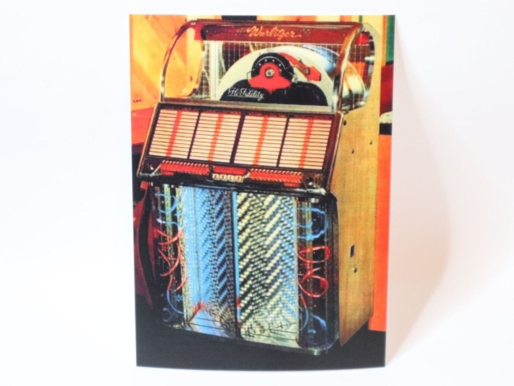 Ansichtskarten: AK 1954 Jukebox Wurlitzer 1700  Ansichtskarte Musikbox – Neu (gemäss Beschreibung) aus Eschenbach SG von Astalavista