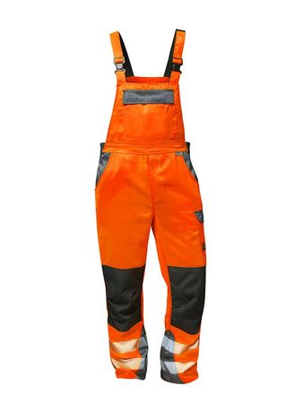 Warnschutz-Latzhose Gr. 52
