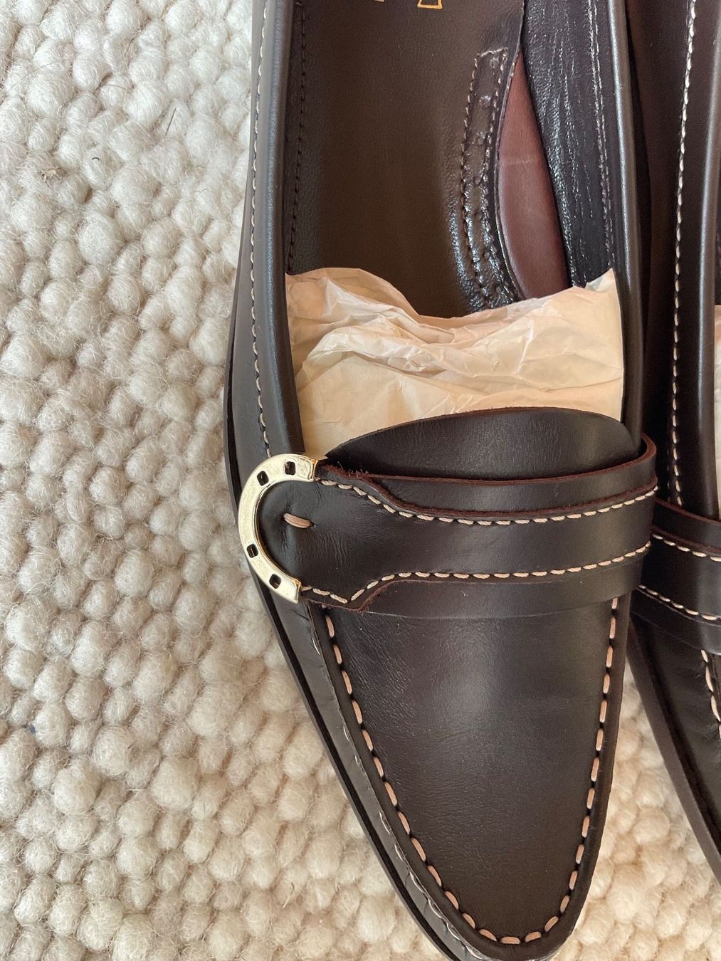 Aigner Damenschuhe: AIGNER LOAFER SLIPPER NP 409,- CHF ECHT LEDER – Neu und originalverpackt aus Scuol von Lotus2020