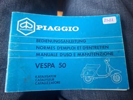 Vespa piaggio 50 modèle a catalyseur manuel d'entretien 