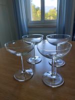 4 Champagnergläser in sehr gutem Zustand