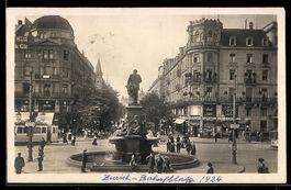 Zürich, Bahnhofplatz, Alfred Escher Den