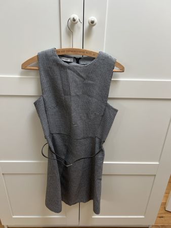 Kleid Mango Suit schwarz weiss kariert Grösse XS