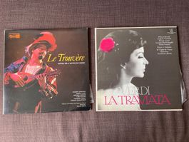 4 Vinyl Klassische Musik La Traviata / Le Trouvère