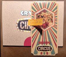 Crypto Stamp Circus, "Der Clown", ROT mit gelben Zirkuszelt