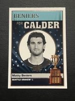 Matty Beniers 2022 For Calder Rookie Seattles Kraken