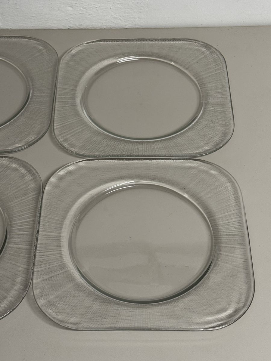 Piatti: 6er Set Glas Teller Unterteller quadratisch 25cm gebraucht – Usato da Zürich venduto da Nobs1 2