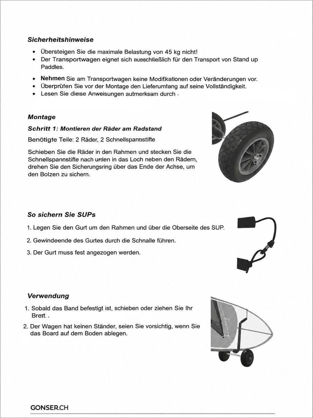 Valigie & Borse: SUP Transportwagen von Gonser – Usato da Olten venduto da ava0104 5