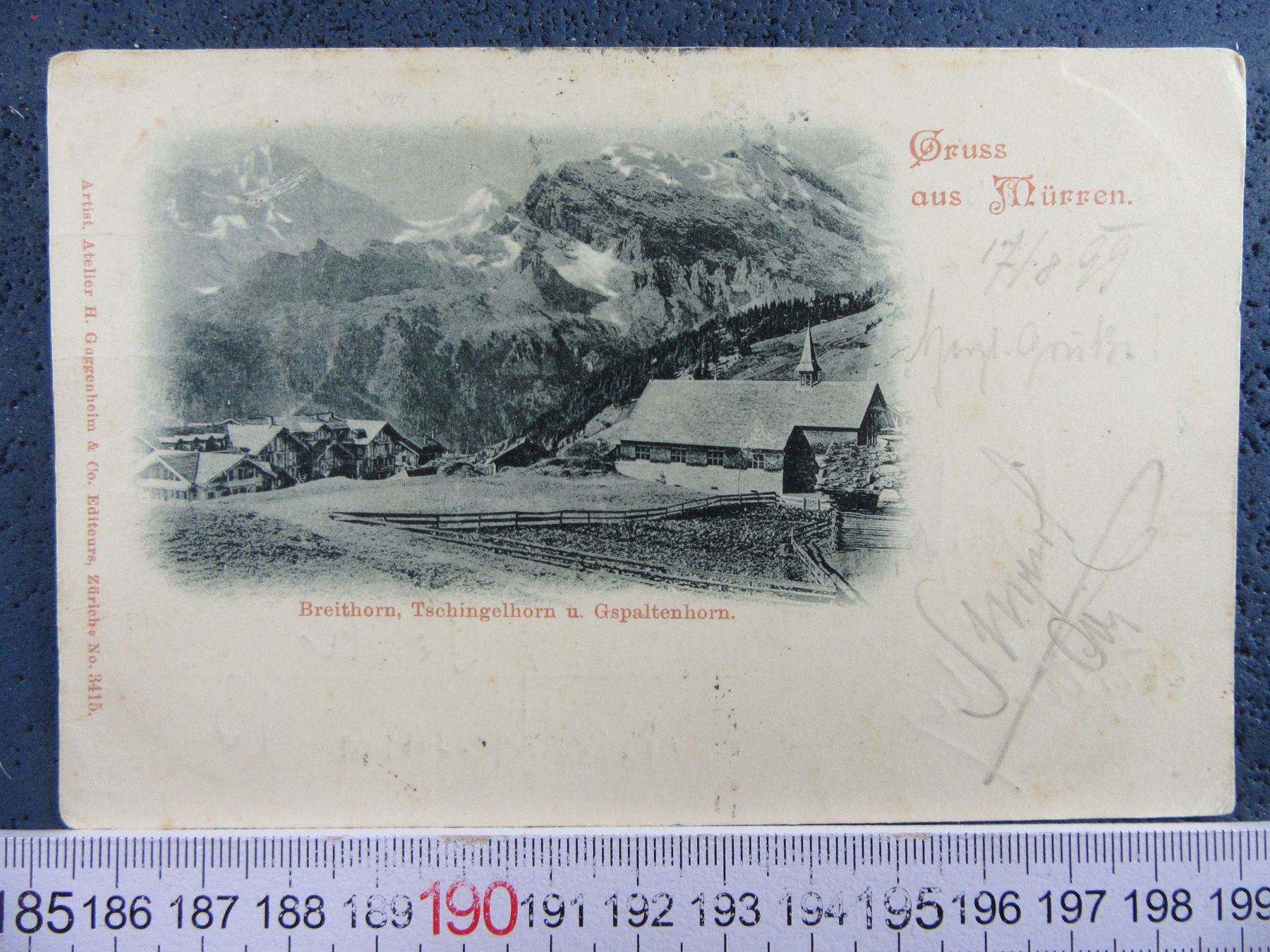 Cartoline postali: MÜRREN 1899 BEO AK – Usato da Ettingen venduto da Hausi4711