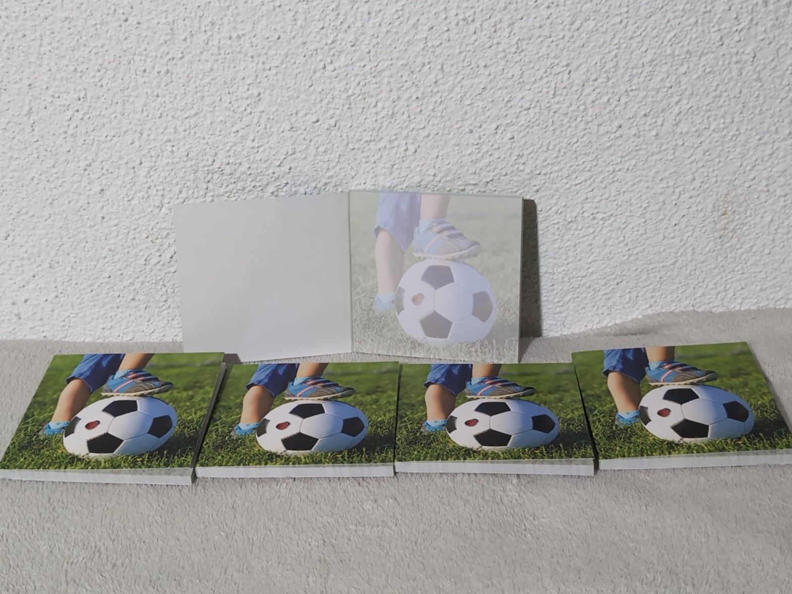 Blocchi: 5 Fussball Notizblöcke neu – Nuovo e nell'imballaggio originale da Oberegg venduto da MR-shop