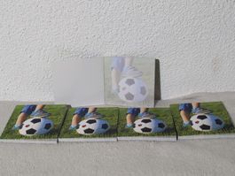 5 Fussball Notizblöcke neu