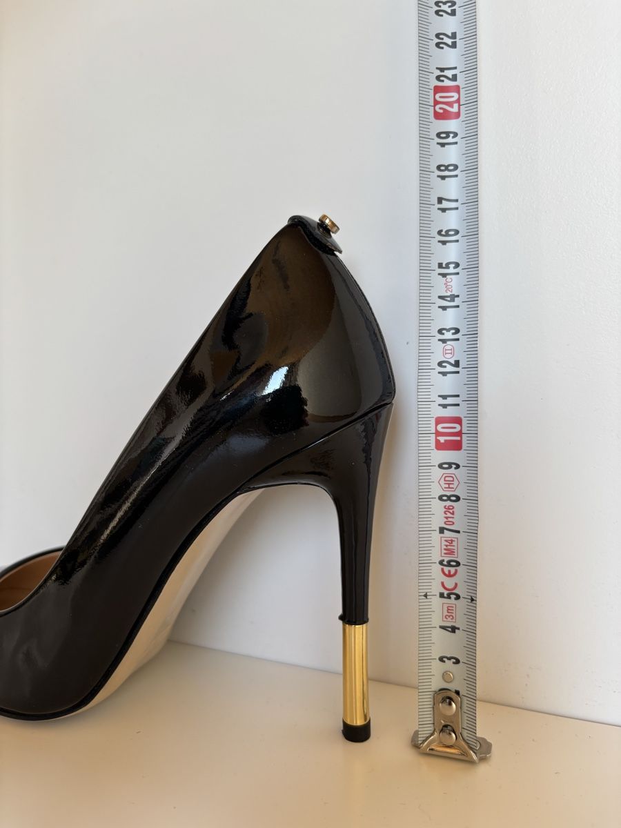 Baldinini Scarpe da donna: Baldinini Trend Black Leather Heels, Size 38 – Nuovo (secondo la descrizione) da Vevey venduto da JJ_xr2b 3