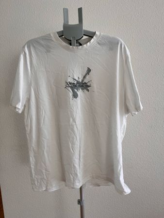 T-Shirt weiss mit Aufdruck, Grösse XXL, guter Zustand