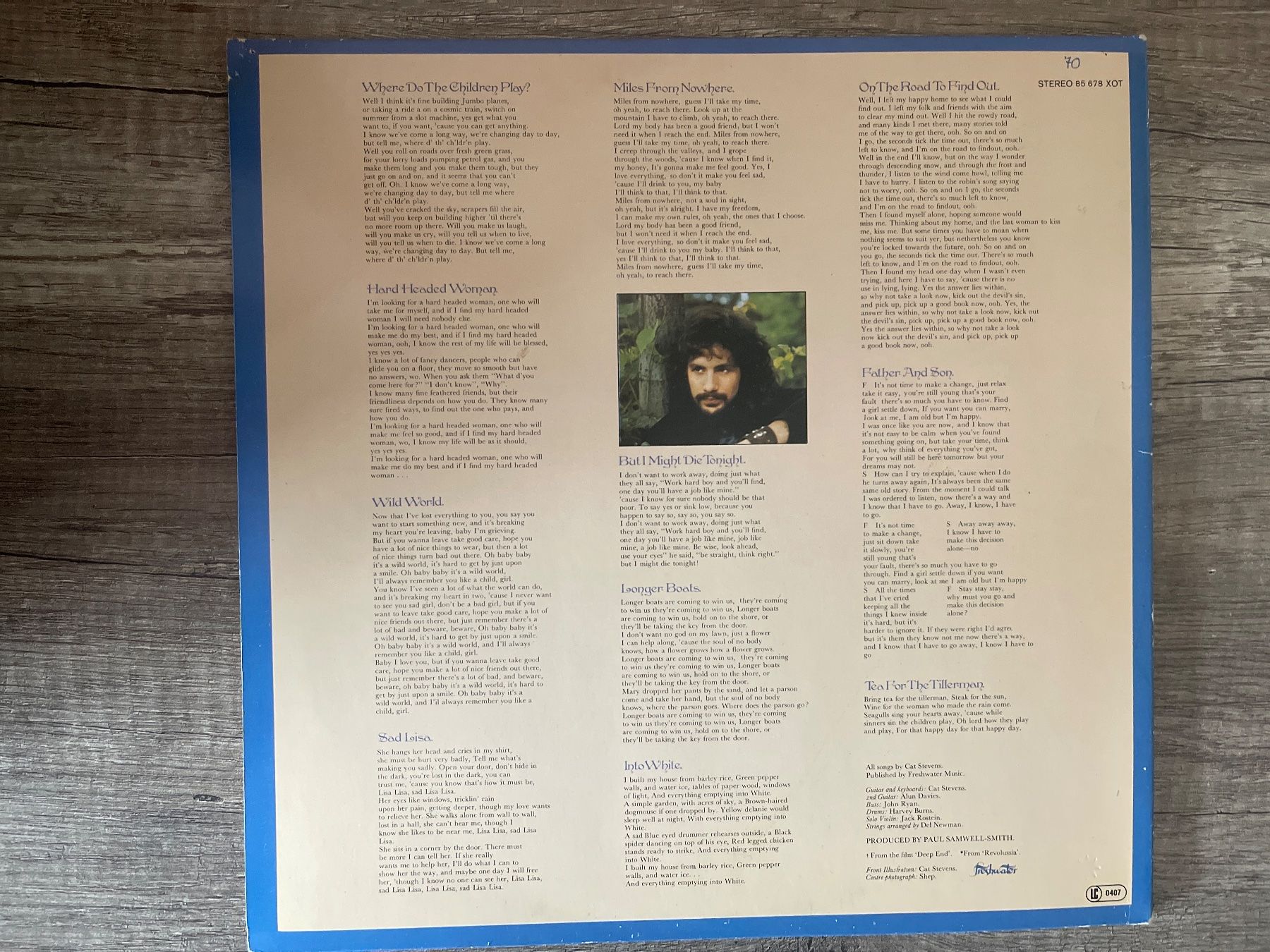 Vinyles: A577/Cat Stevens - Tea for the Tillerman – D'occasion à Frutigen par Philippe_jsp 1