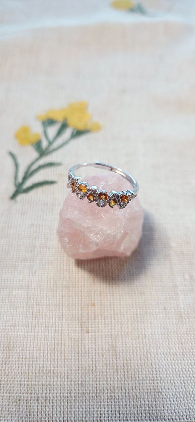Anelli: NEW - S925 Citrine Ring (Adjustable) – Nuovo (secondo la descrizione) da Zürich venduto da cin_wcf6 2