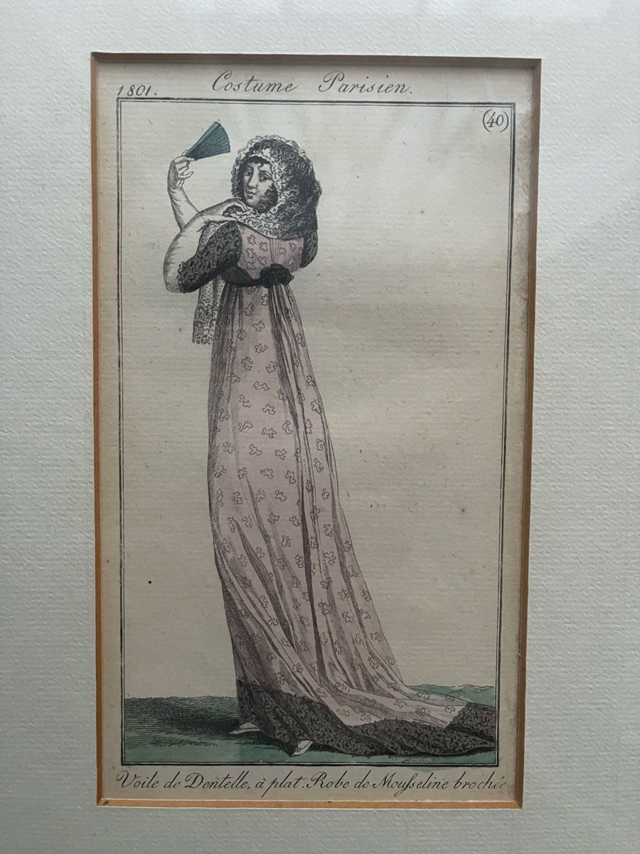 Incisioni: Historischer Mode-Stich "Costume Parisien" gerahmt – Usato da Lufingen venduto da Mark7777 2