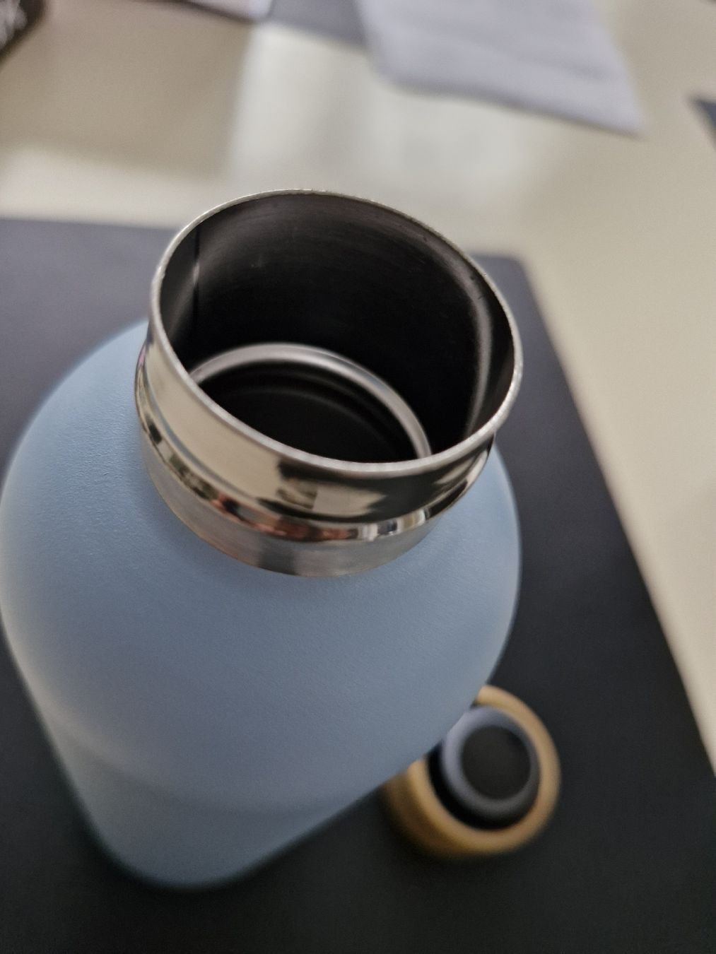 Borracce & Thermos: YourStarter Trinkflasche, ovp. neu, hellblau, Holzdeckel! – Nuovo e nell'imballaggio originale da Frauenfeld venduto da Kasico 4