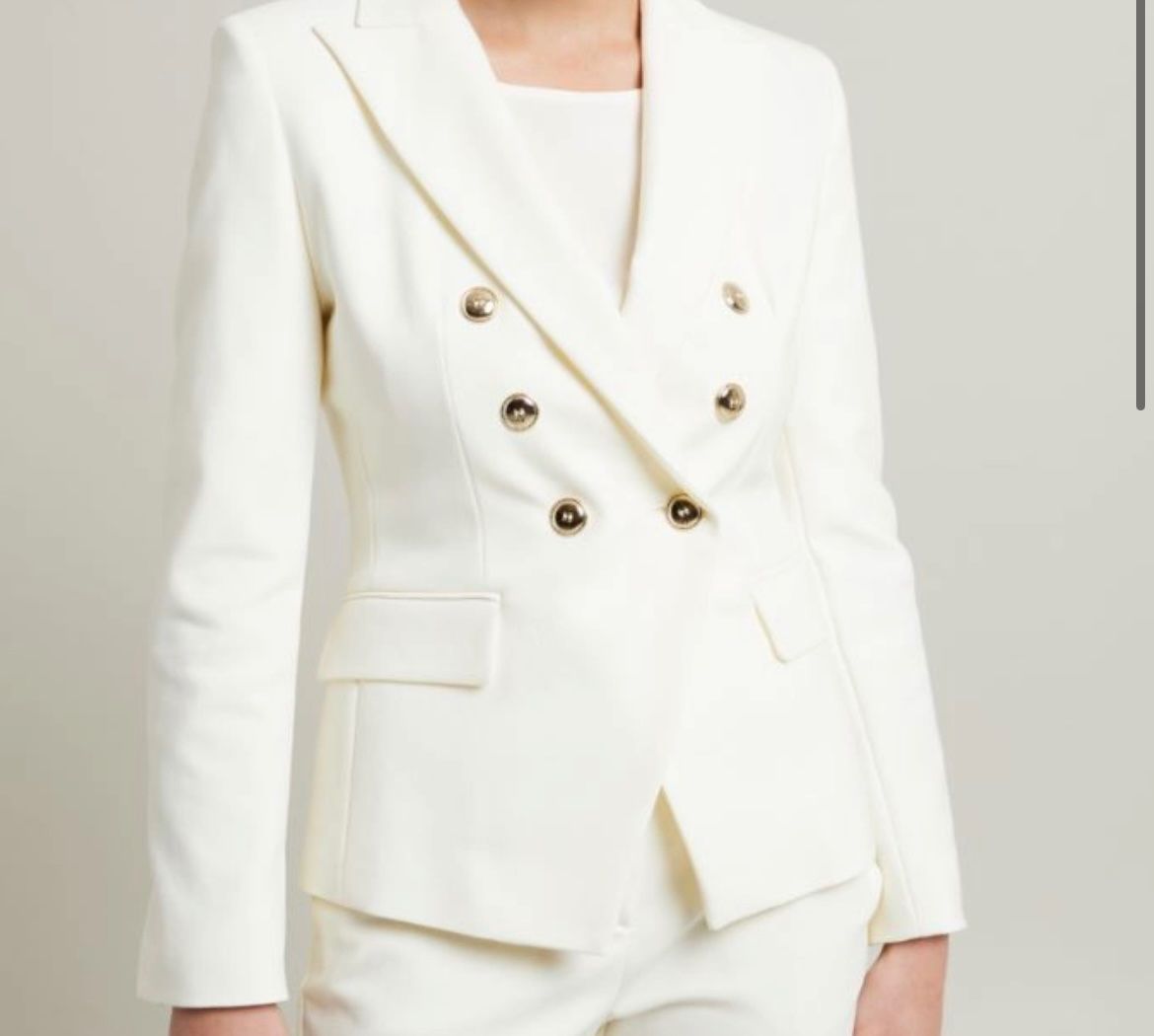 Giacche: Elegant White Blazer – Nuovo e nell'imballaggio originale da Zug venduto da Fashionaddicted.- 4