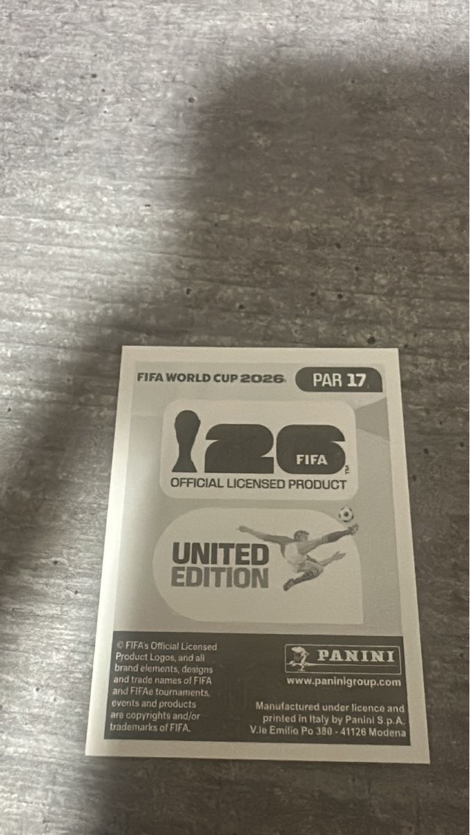 Panini Carte collezionabili: PAR 17 , WORLD CUP 2026 PANINI – Nuovo (secondo la descrizione) da Frauenfeld venduto da 1PegPeg1 1