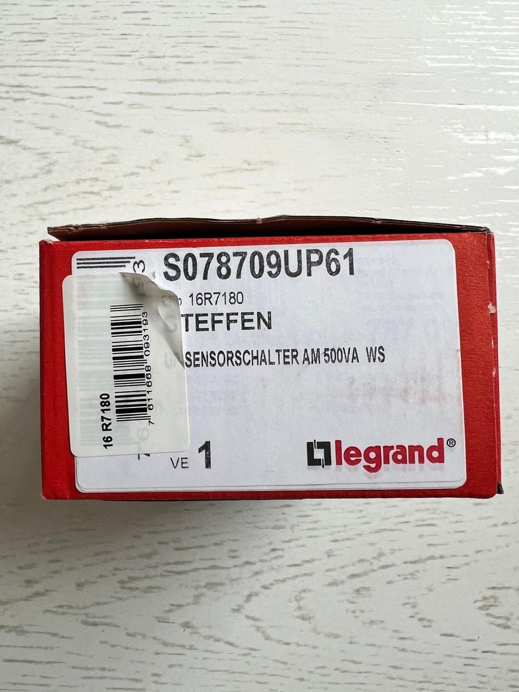 Legrand Interruttori: Legrand STEFFEN Lichtsensor/Sensor Schalter 500VA Neu & OVP! – Nuovo e nell'imballaggio originale da Innertkirchen venduto da Gontschar 1