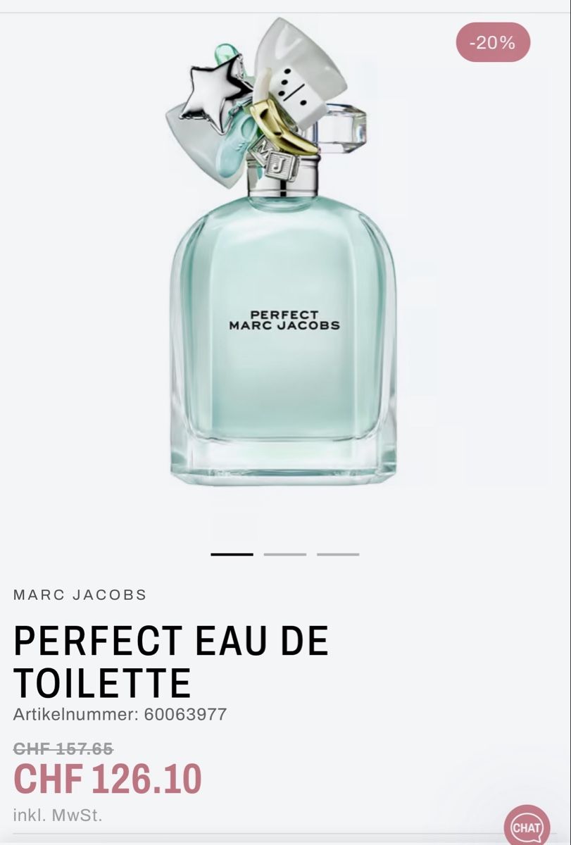 Marc Jacobs Parfum & Eau de Toilette: Marc Jacobs Perfect 100ml NEU / Verpackt – Neu und originalverpackt aus Zollikofen von AureusManus