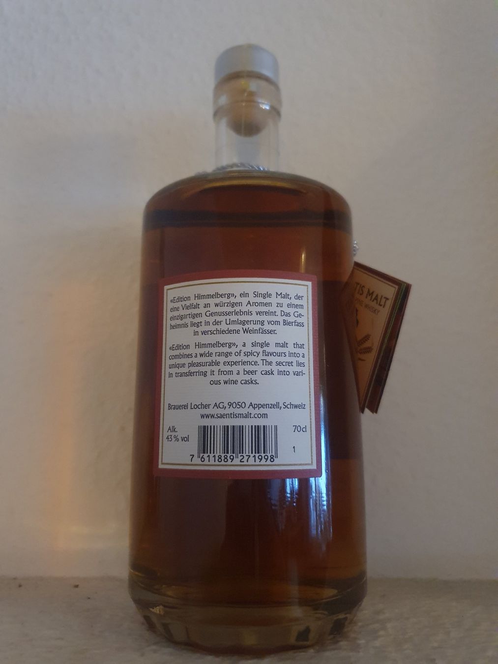 Spirituosen: Säntis Malt Edition Himmelberg 70cl – Neu und originalverpackt aus Langnau am Albis von jer_pm72 1