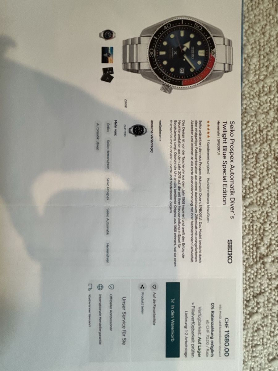 Seiko Orologi: SEIKO Limited Edition Herrenuhr – Nuovo (secondo la descrizione) da Ehrendingen venduto da Gintonic1991 2