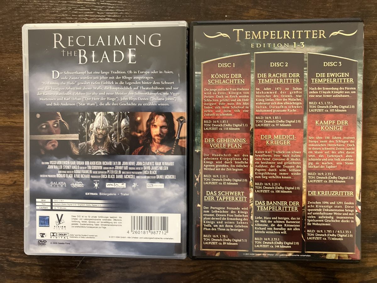 Tutti i DVDs: Tempelritter Edition DVD – Usato da Glarus venduto da Jhuber78 3