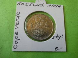 Cape Verde 1994, 50 Escudos   stgl.   Blumen