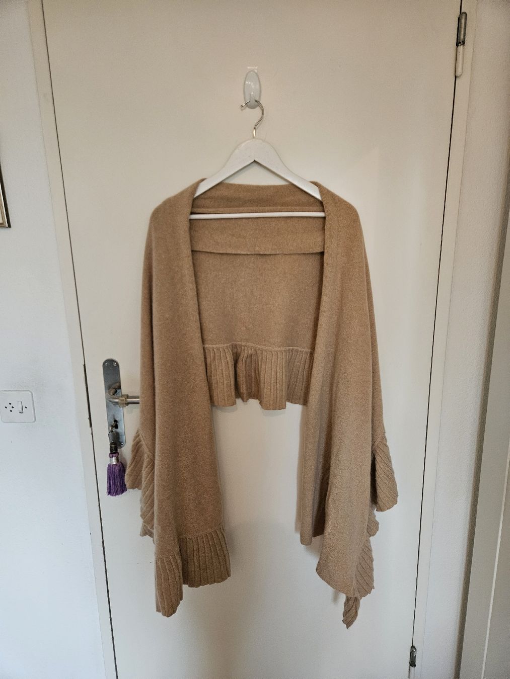 Foulards, Tücher & Schals: Modissa Schal Camel | Lammwolle & Angora | Edel-Strick – Neu (gemäss Beschreibung) aus Zug von Moonlover