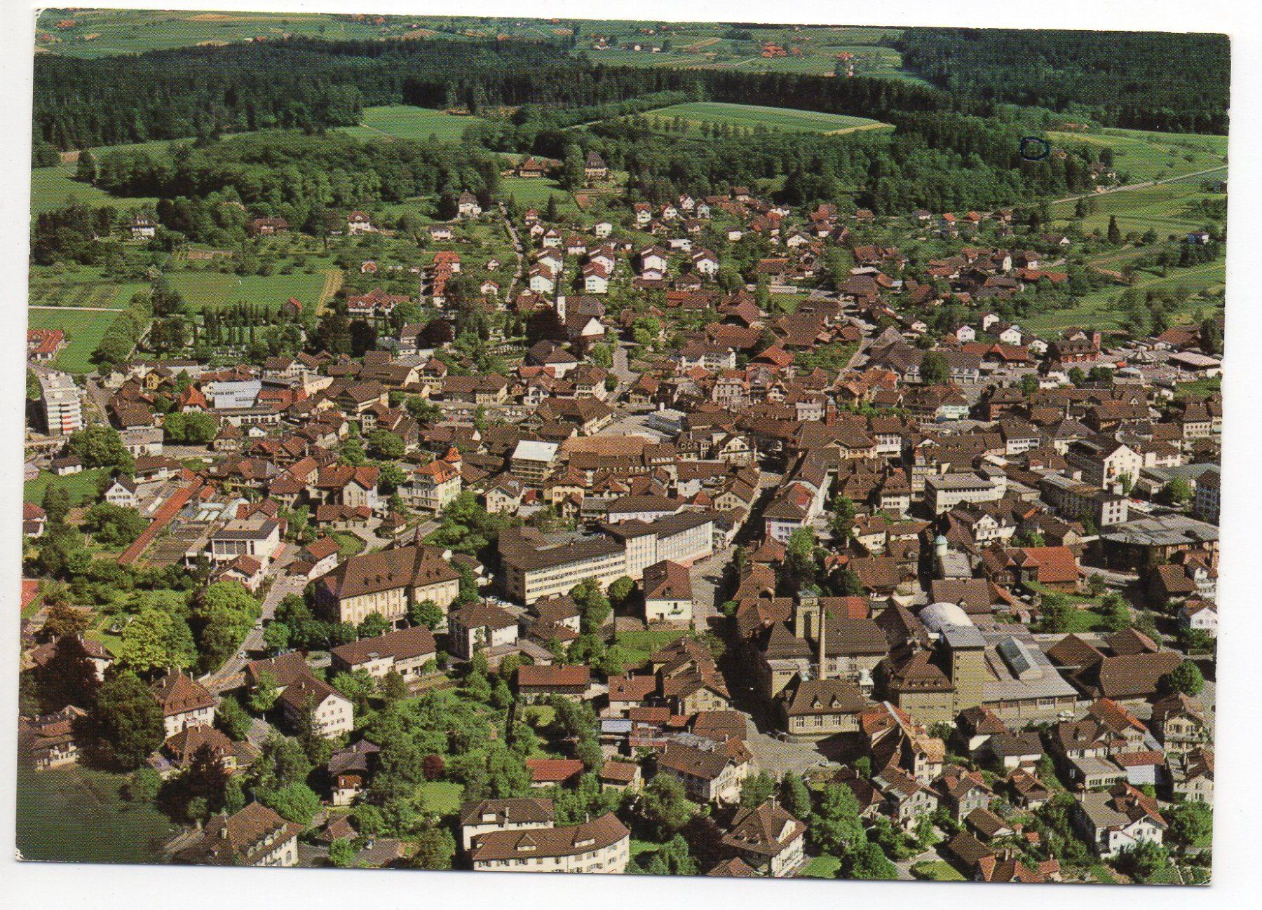 Ansichtskarten: LANGENTHAL Flugaufnahme – Gebraucht aus Jona von philajona
