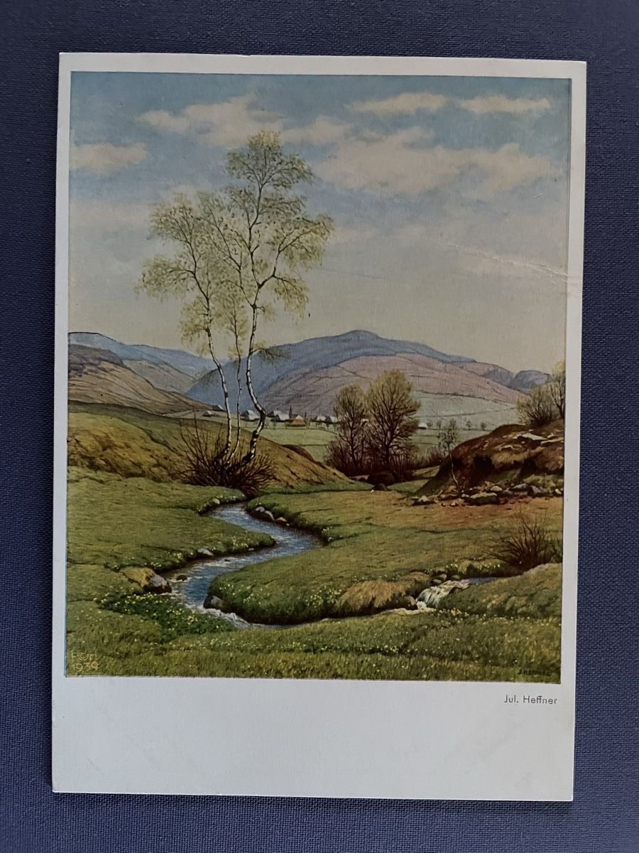 Cartoline postali: AK mit Kunst von Julius Heffner – Usato da Rümlang venduto da Kartenpost1