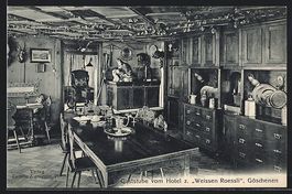 Göschenen, Gaststube vom Hotel zum Weis